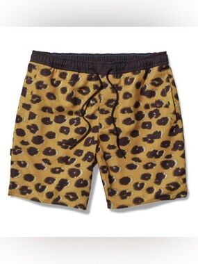 Stance Complex Sweat Shorts | Leopard Fade | Drawstring Lounge Shorts | Size L